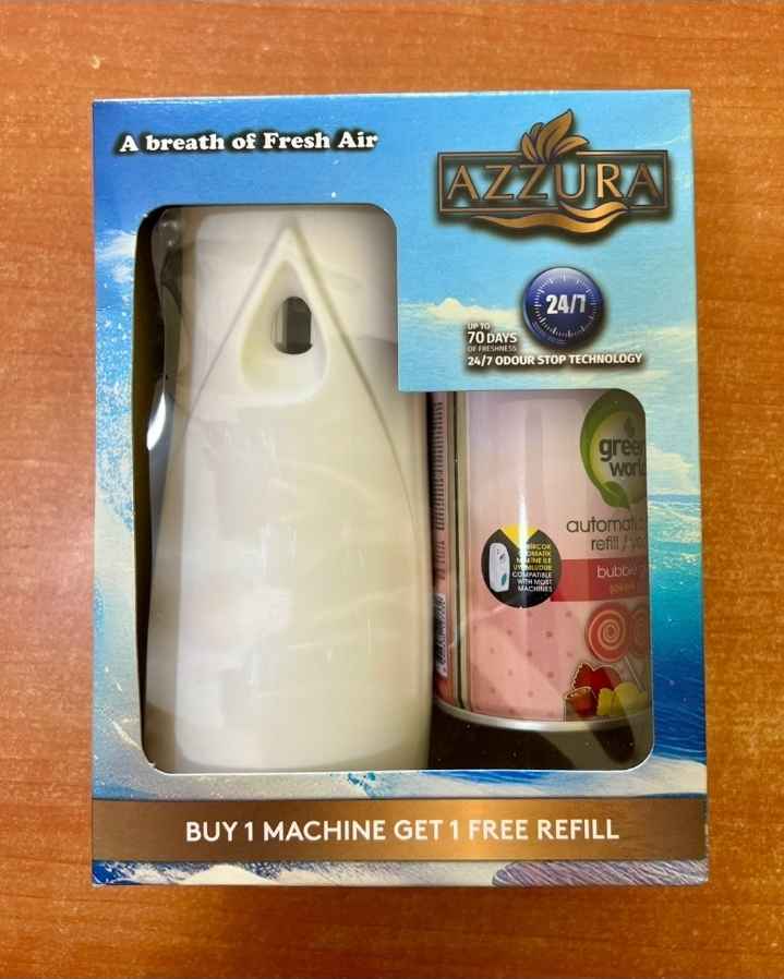 Azzura Freshmatic Max Automatic Air Freshener With 1 Refill Can 250ml