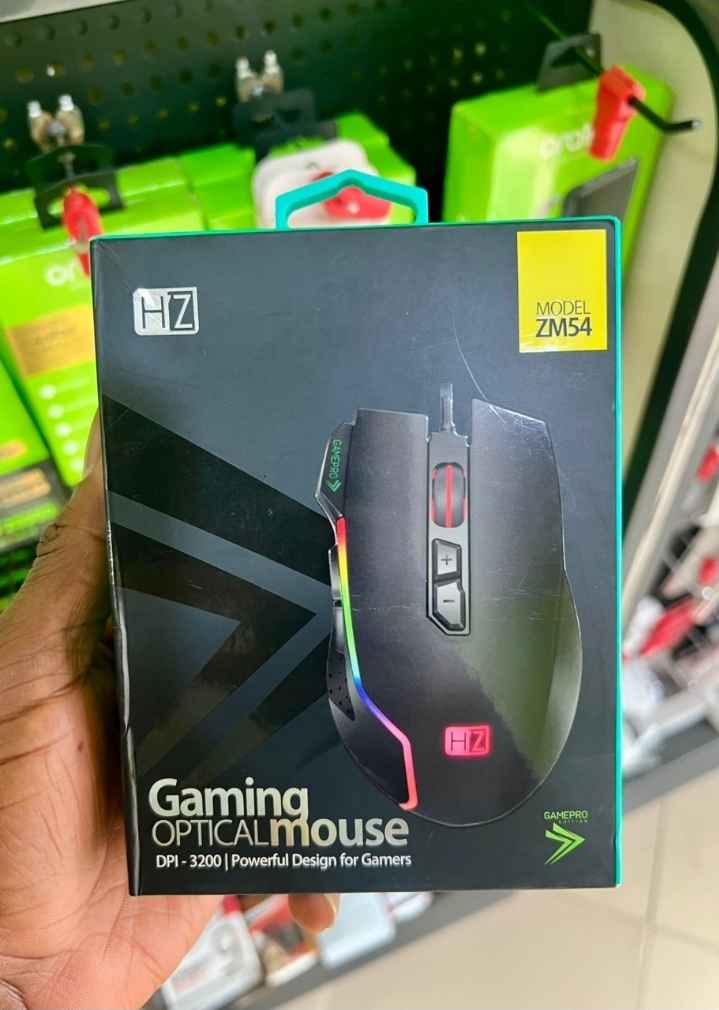Heatz RGB Backlight Gaming Wired USB Mouse Zm54, 4 Levels of 3200 Dpi