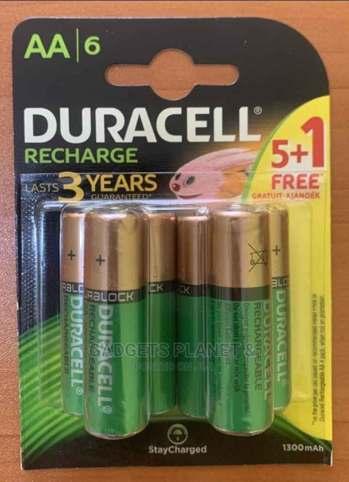 2A AA Duracell Rechargeable Battery - 6pcs 1300mah