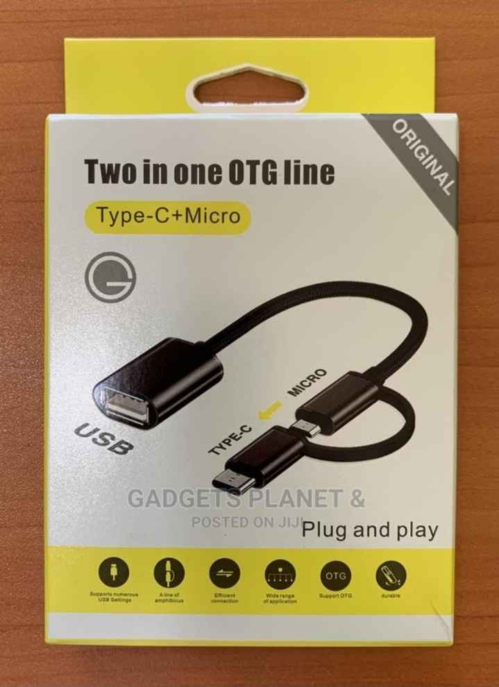 2 in 1 OTG Line - Type C and Micro Usb