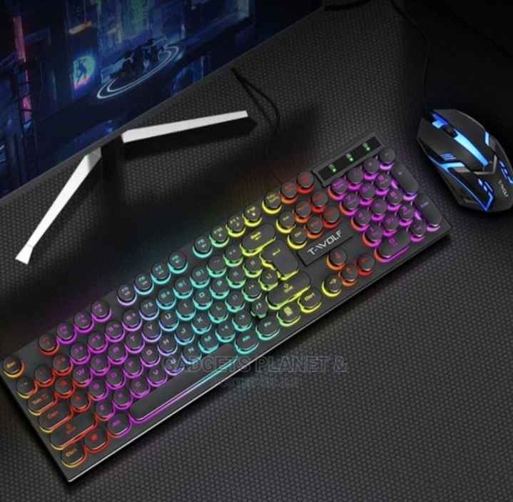 T-Wolf RGB Backlit Gaming Keyboard and Mouse Set - TF270