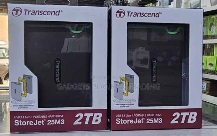 Transcend Storejet Portable External Hard Drive Usb3.1 - 2tb