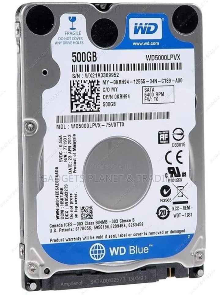 Western Digital WD5000LPVX 500GB SATA 2.5" Laptop Hard Drive
