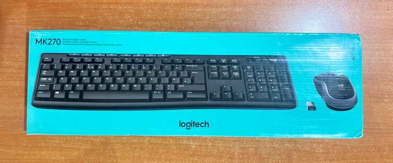Logitech – Mk270 Wireless Keyboard and Mouse – Black